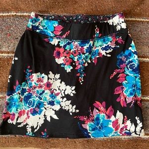 Jockey floral small skort with built in shorts